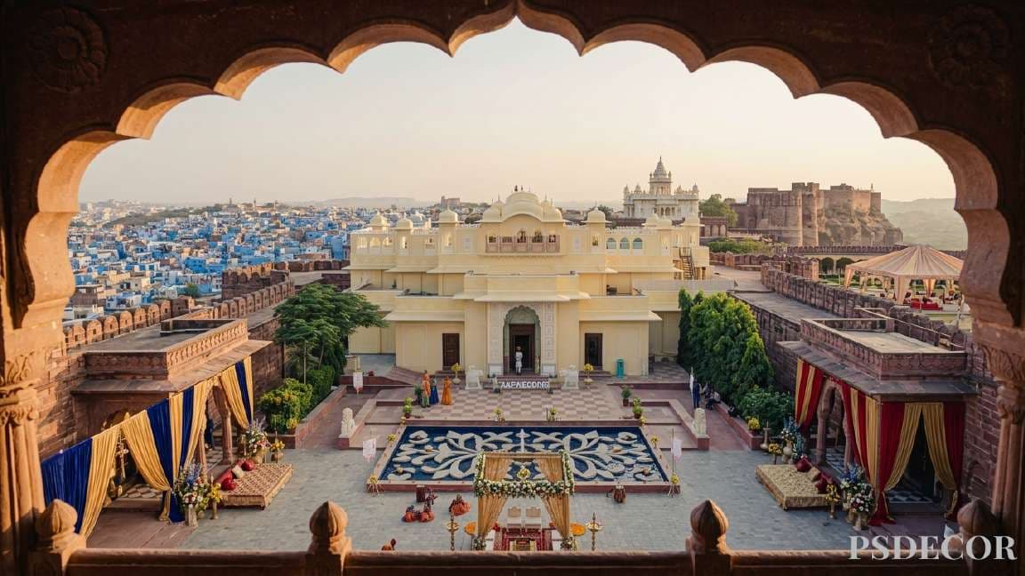 Top Indian Wedding Destinations for NRIs – Curated by PS Décor - Jodhpur: The Blue City's Regal Charm