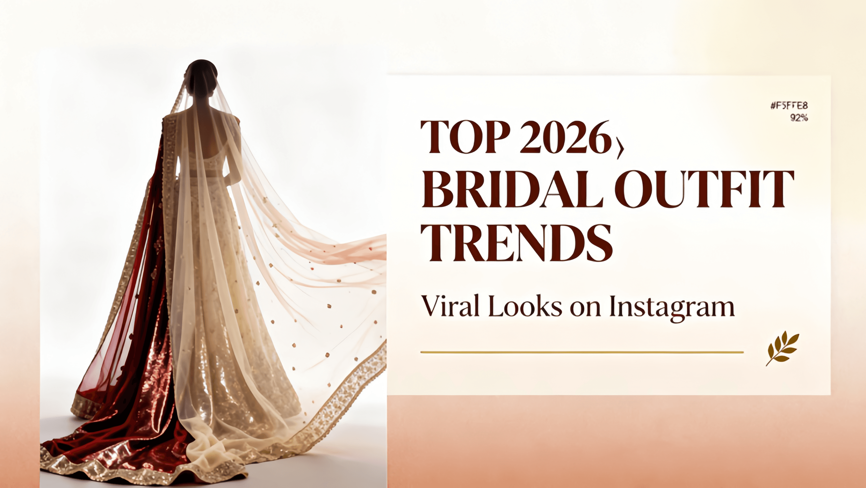 Top 2026 Bridal Outfit Trends That Are Going Viral on Instagram - Wedding decoration by PS Decor in India