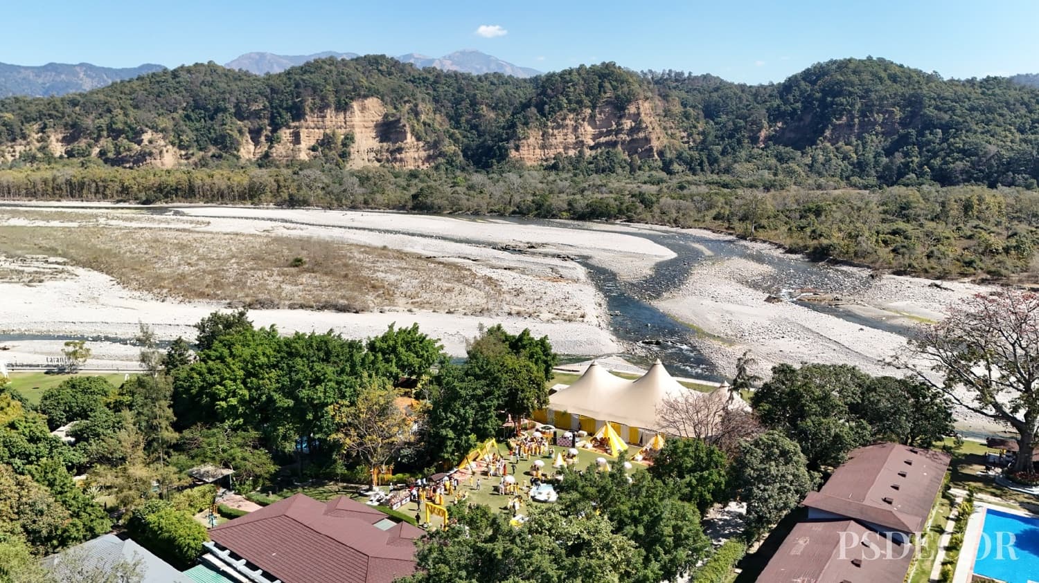 Ganga Riverside Wedding in Rishikesh: Venues, Themes & Cost - Wedding decoration by PS Decor in Rishikesh, Uttarakhand
