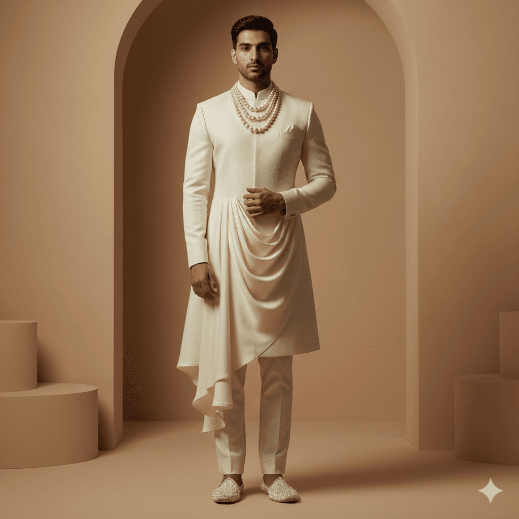 2026 Groomwear Trends You Will See Everywhere This Wedding Season - 4. Indo-Western Fusion: Where Cultural Identity Meets Global Style