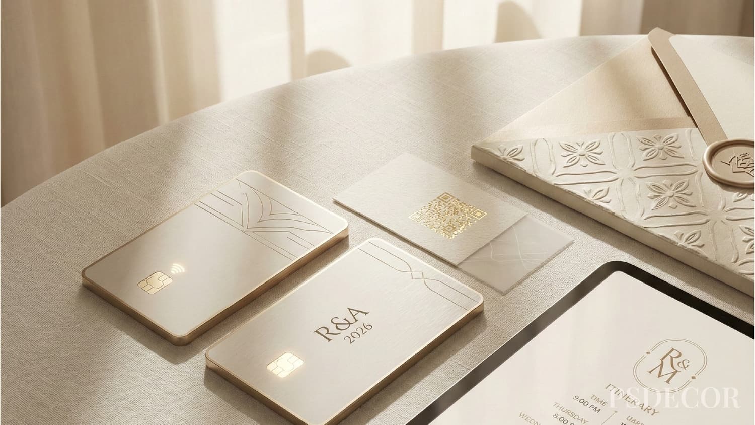 2026 Wedding Guest Experience Trends: Luxury Hampers, Smart Invites & More - 2. Smart Invites & NFC-Enabled Invitations