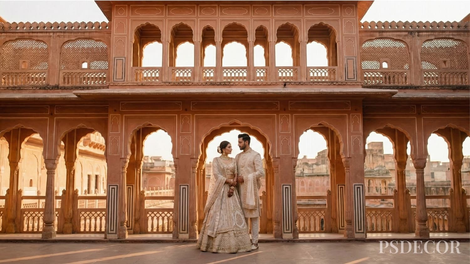 Top Pre-Wedding Shoot Locations in India (2026 Guide) — Effortless & Luxurious - 2. Jaipur - Heritage Luxury With a Fashion Editorial Mood