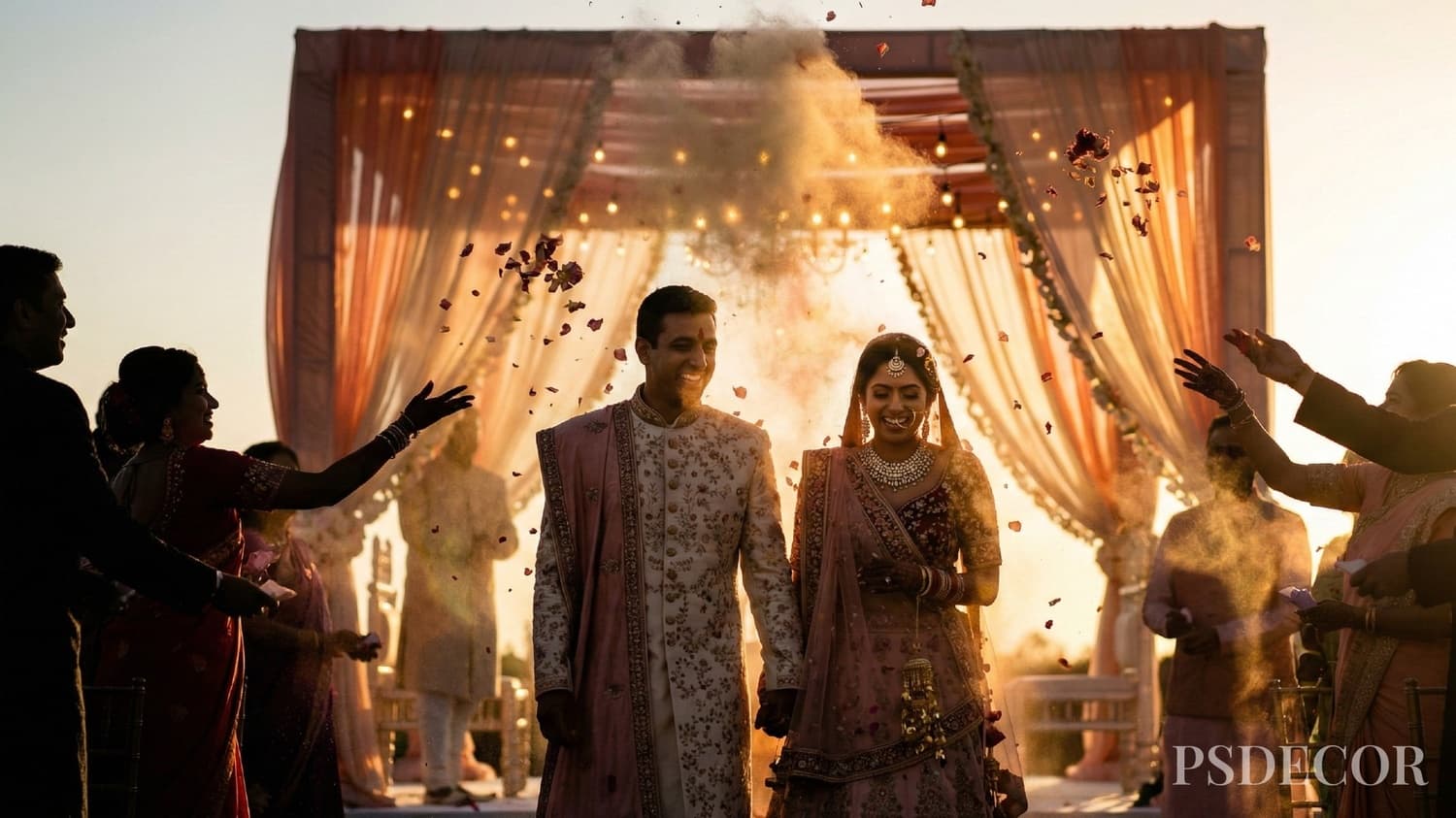Top 10 Viral Wedding Moments of 2026 That Will Make Your Celebration Unforgettable - 10. The Grand Finale - Mandap Exit with Colour Blasts & Blessings