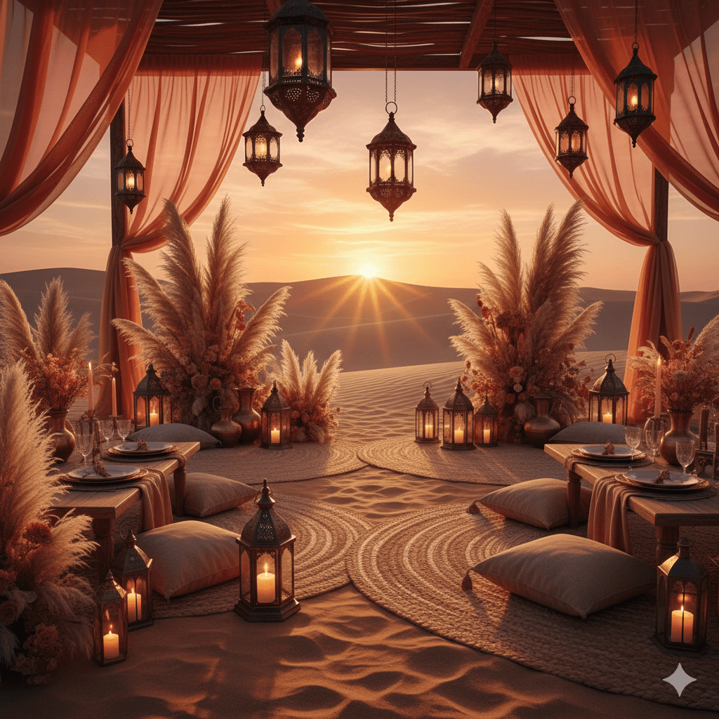 Viral Wedding Aesthetics 2026: What Every Bride Is Saving on Pinterest - 7. Desert Sundowner Aesthetics - The Warmest Trend of 2026