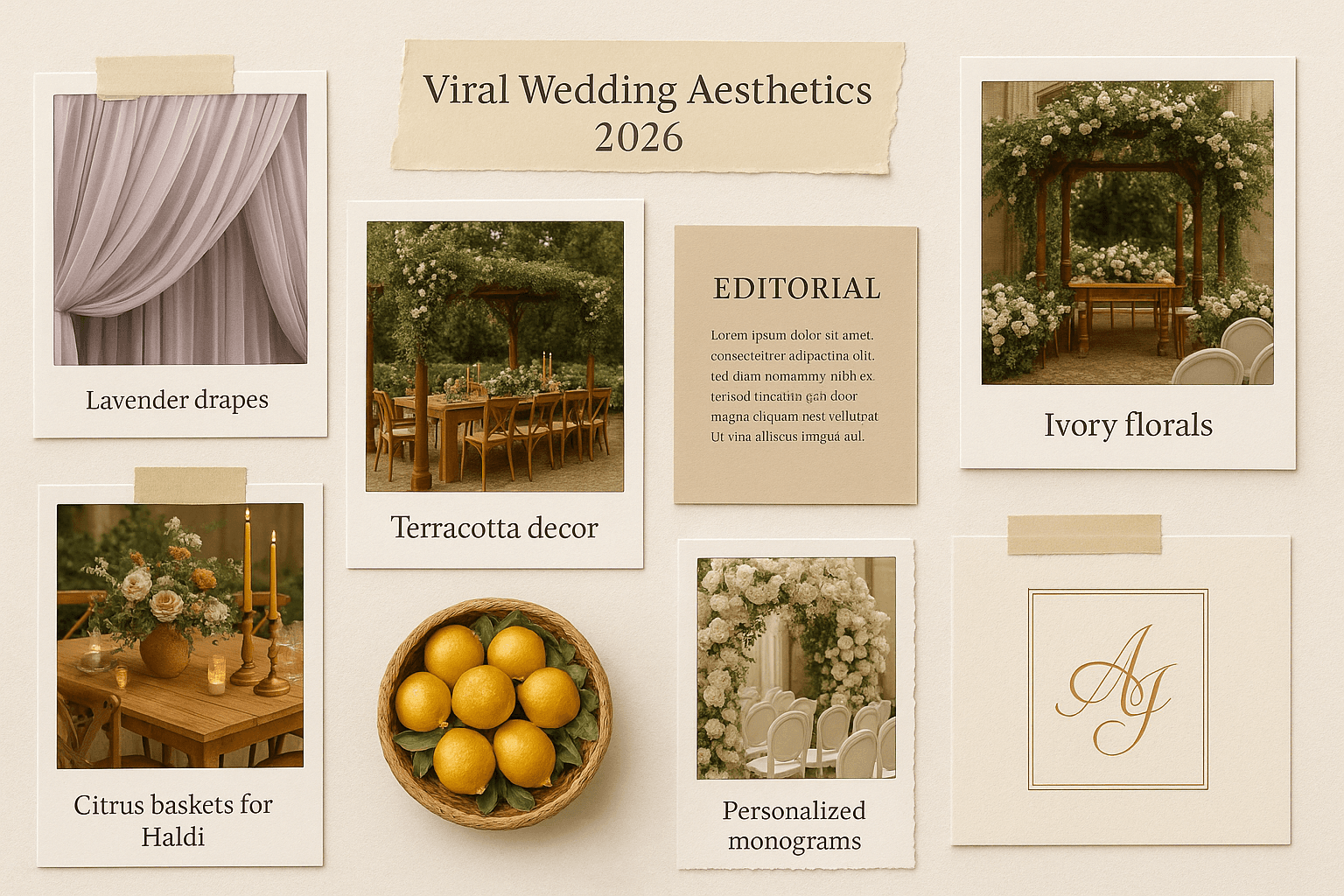Viral Wedding Aesthetics 2026: What Every Bride Is Saving on Pinterest - Pinterest Board Holds the Dream. PS Décor Brings It to Life.