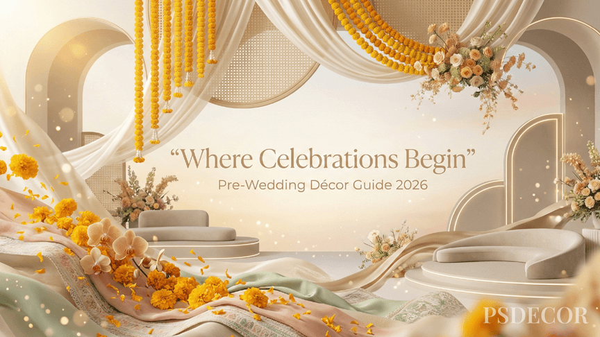 Pre-Wedding Functions Decor Guide 2026: Haldi, Mehendi, Sangeet & More