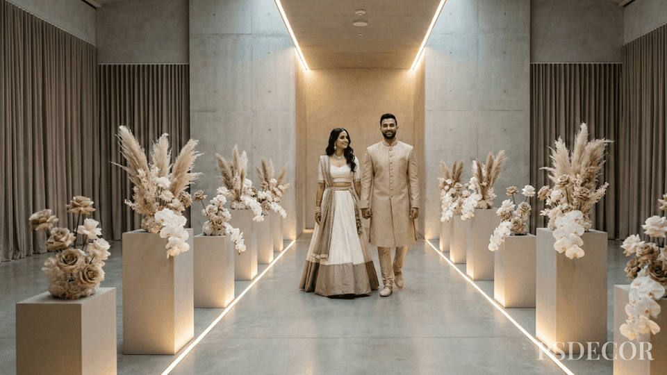 Trending Entry Ideas for Brides & Grooms in 2026 - 6. Contemporary Couple Entries