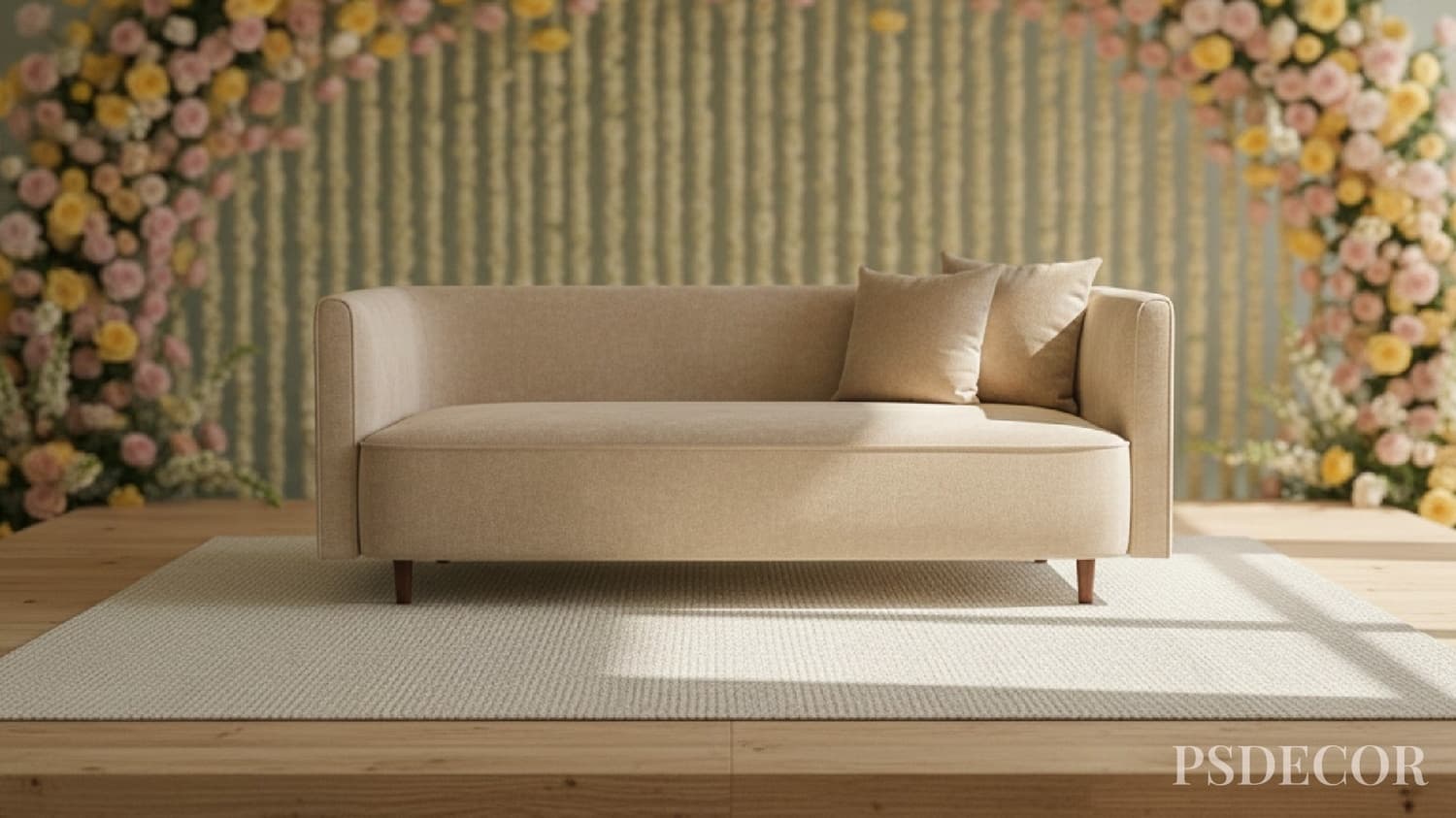 Best Mehndi Decor Ideas for 2026 That Look Grand in Photos - 2. Elevated Mehndi Seating Instead of Floor Setups