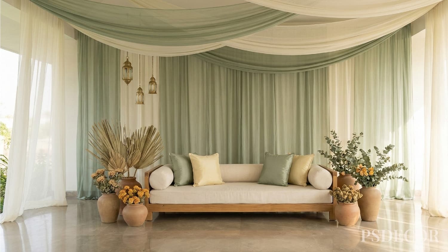 Best Mehndi Decor Ideas for 2026 That Look Grand in Photos - 3. Soft Colour Stories Over Loud Palettes