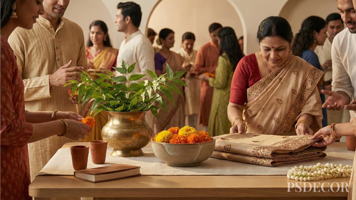 Best Mehndi Decor Ideas for 2026 That Look Grand in Photos - 6. Heritage Elements Styled with Editorial Restraint