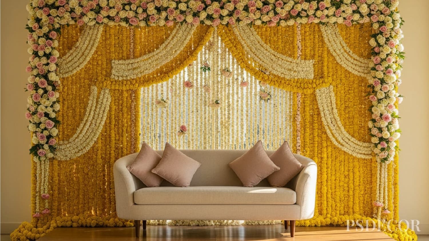 Best Mehndi Decor Ideas for 2026 That Look Grand in Photos - 9. Guest Seating That Completes the Frame