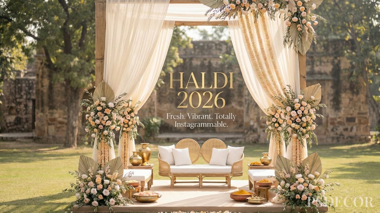 2026 Haldi Decor Trends: Fresh, Vibrant & Totally Instagrammable