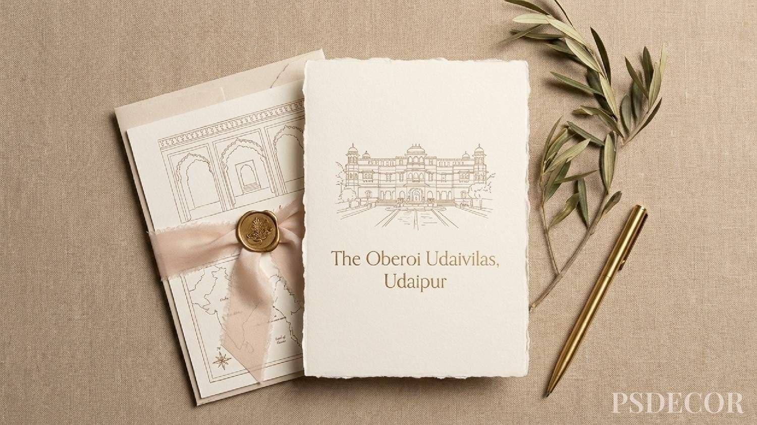 Latest 2026 Wedding Invitation Ideas Your Guests Will Love - 2. Hand-Illustrated Venue & City Sketches