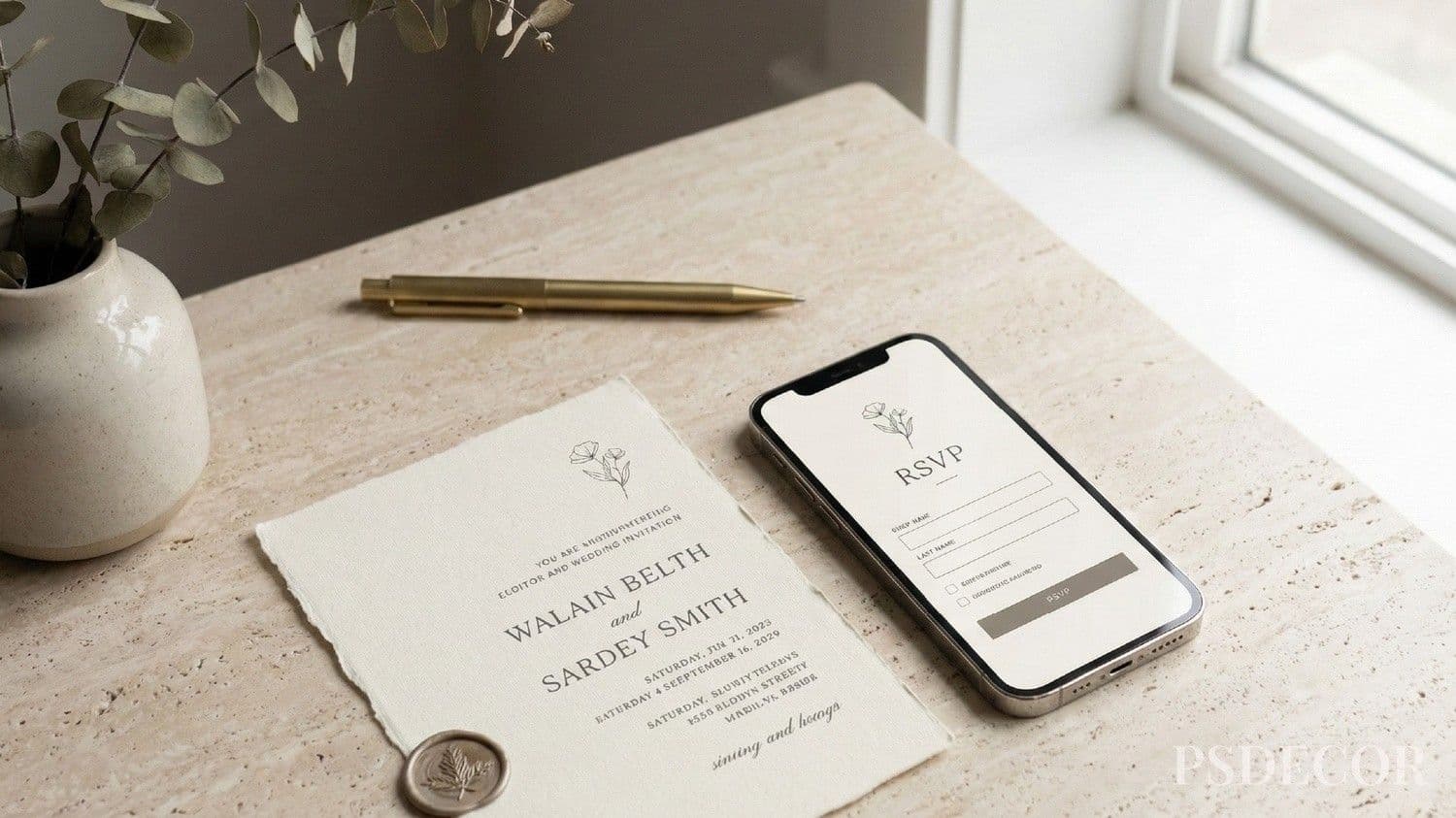 Latest 2026 Wedding Invitation Ideas Your Guests Will Love - 4. Digital + Physical Hybrid Invitations