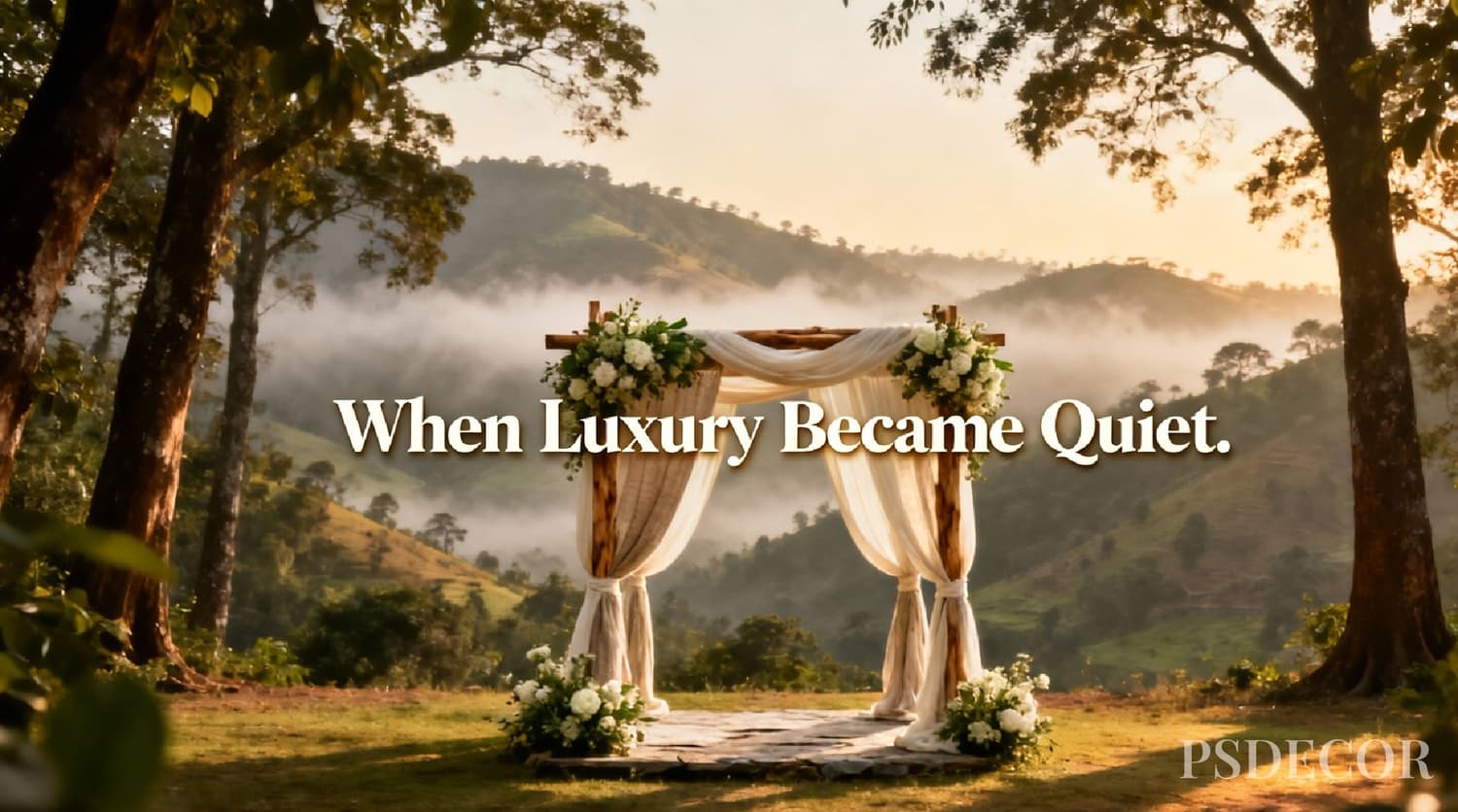 Why Hill & Forest Weddings Are Replacing Traditional Palace Venues - Wedding decoration by PS Decor in India