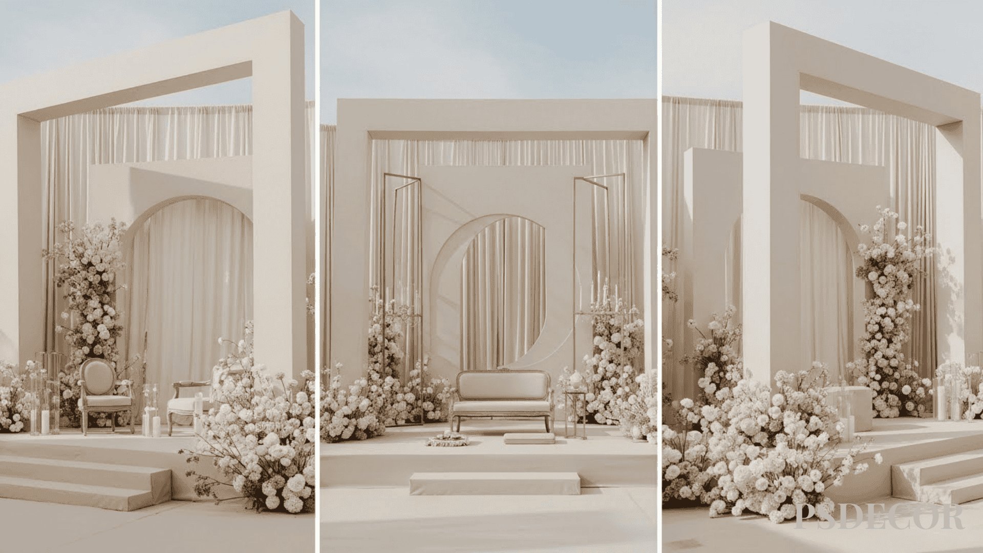 Indian Wedding Décor Trends 2026: What's In, What's Evolving - 1. Elevated Minimalism (Luxury Through Restraint)