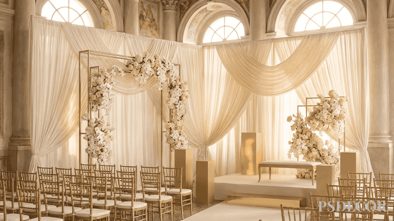 Wedding Color Trends 2026: Elegant Palettes Defining Modern Celebrations - 1. Modern Ivory & Soft Gold