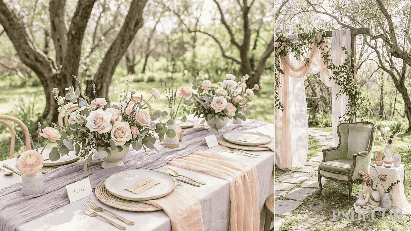 Wedding Color Trends 2026: Elegant Palettes Defining Modern Celebrations - 2. Muted Pastels with Earthy Undertones