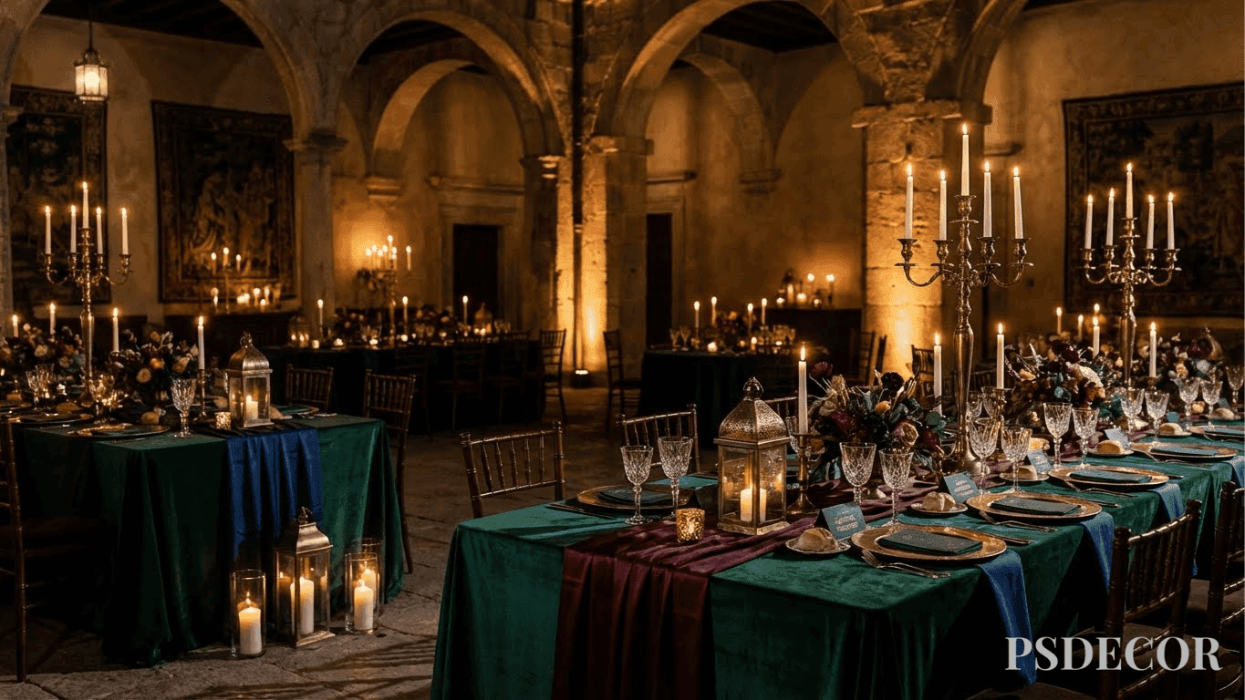 Wedding Color Trends 2026: Elegant Palettes Defining Modern Celebrations - 4. Deep Jewel Tones with Antique Metallics