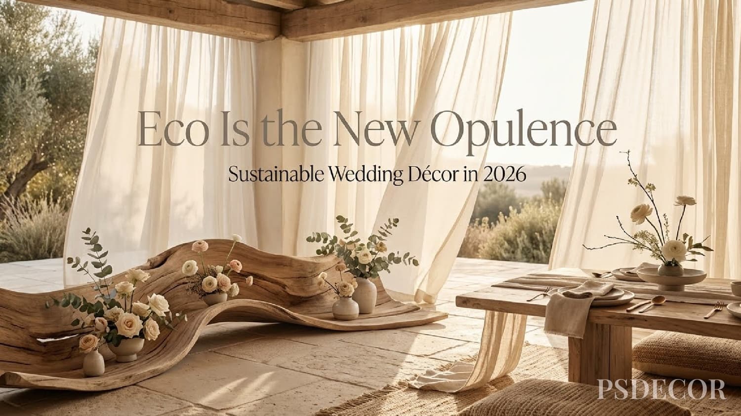 Eco Is the New Opulence: How Sustainable Wedding Décor Became the Ultimate Luxury in 2026 - Wedding decoration by PS Decor in India