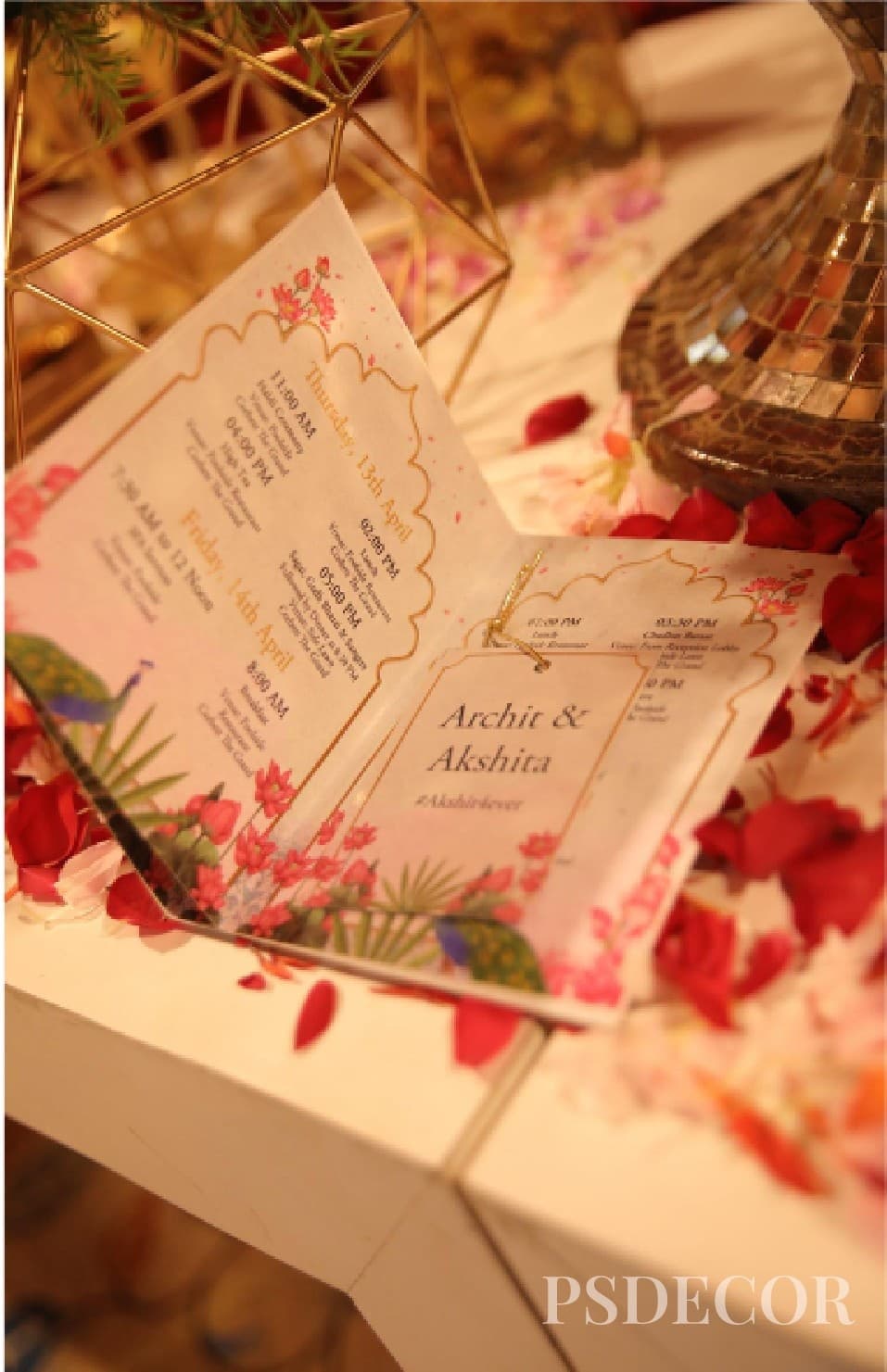 Wedding Stationery: Curated with Intention by PS Decor - Itinerary Cards