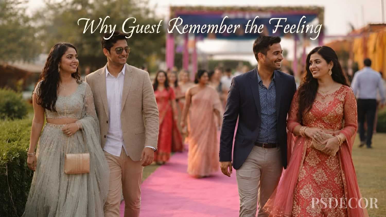 Why Guests Remember the Feeling, Not the Flowers - Wedding decoration by PS Decor in India