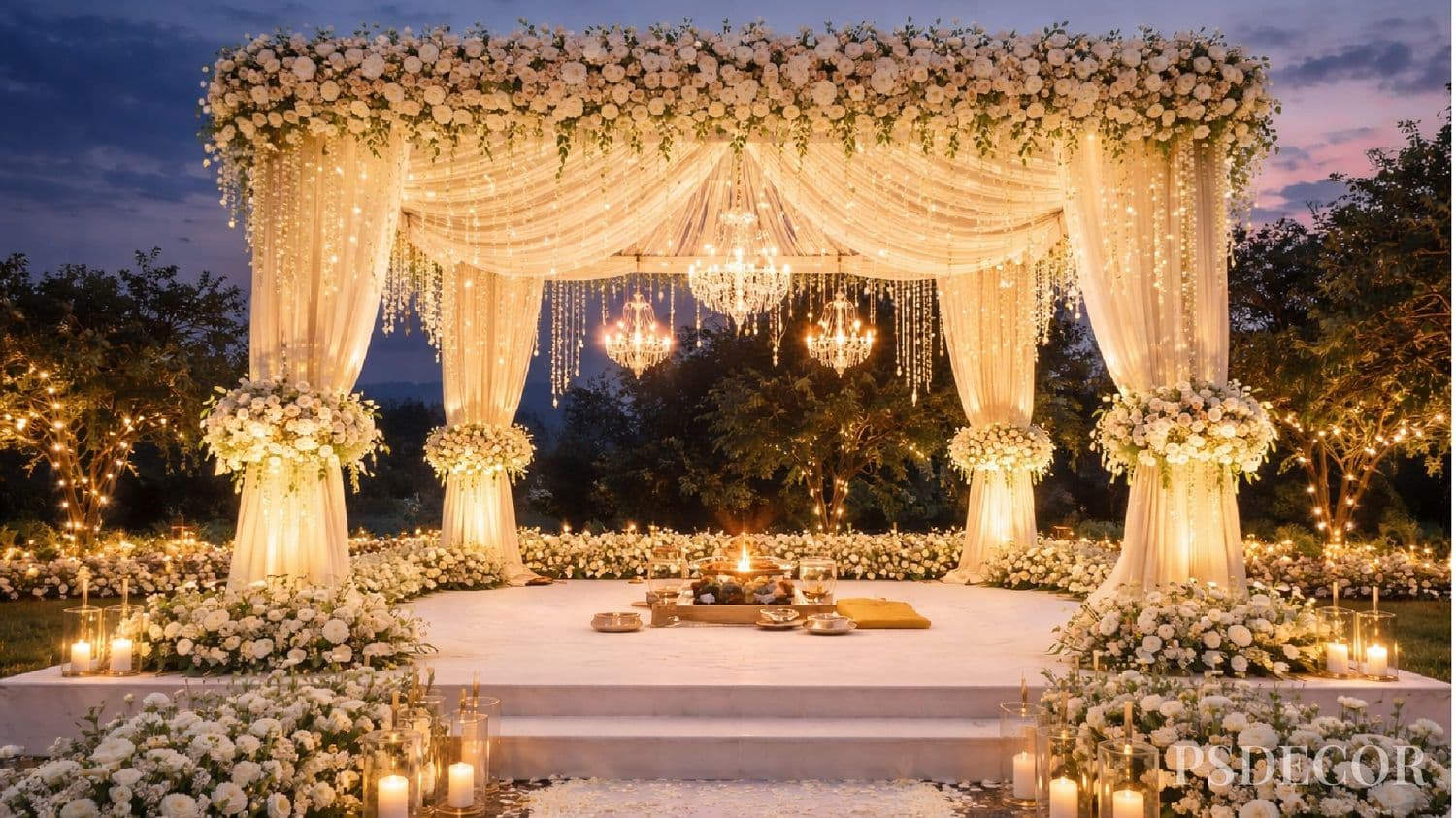 Modern Mandap, Main Character Energy: Minimal, Regal & Photogenic Trends NRIs Are Loving in India - Trend #3 — Regal Mandaps That Feel Like Royalty (But Not Old-School)