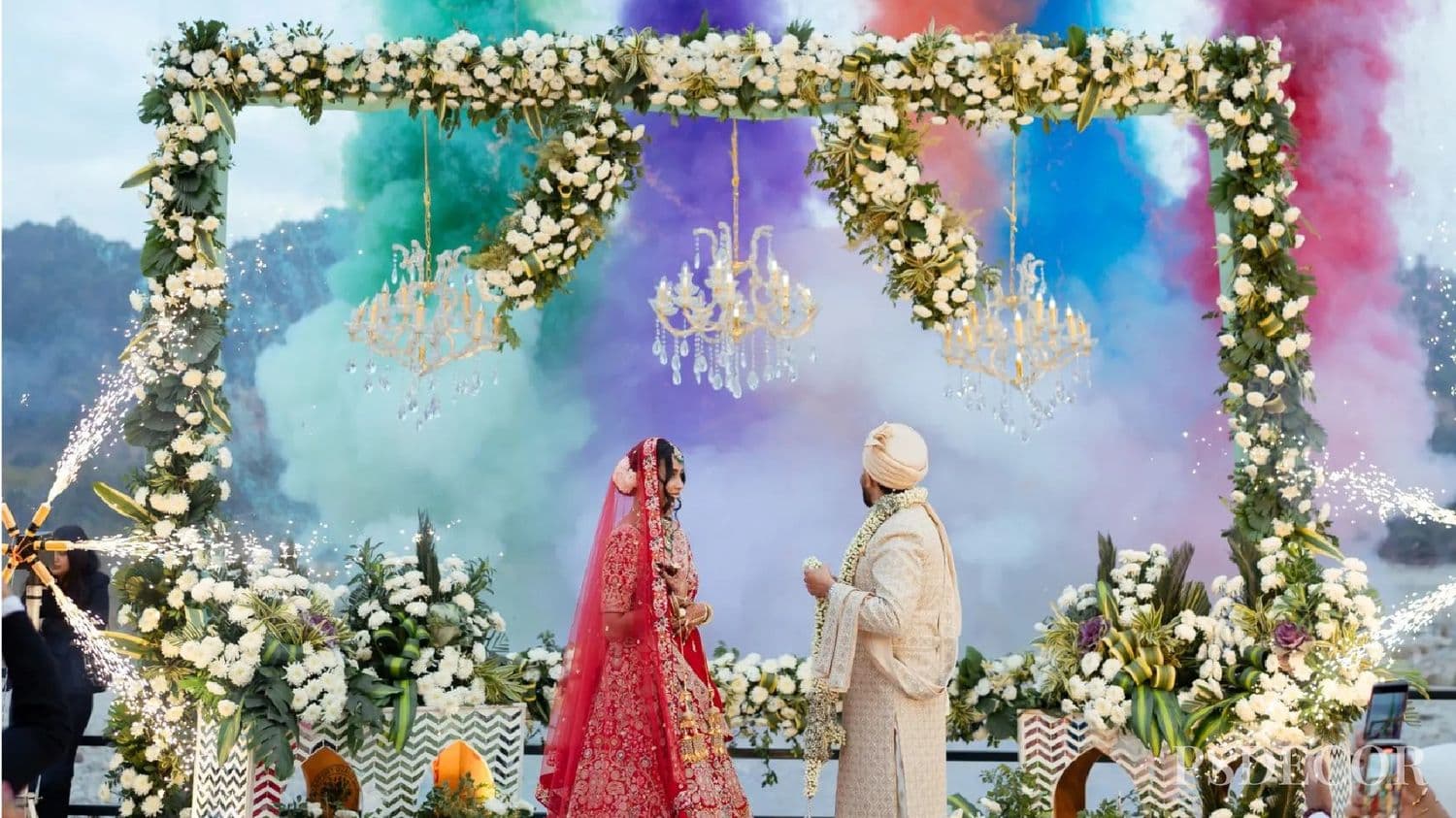 Modern Mandap, Main Character Energy: Minimal, Regal & Photogenic Trends NRIs Are Loving in India - Trend #6 — Colour Trends NRIs Are Choosing in 2025 Mandaps