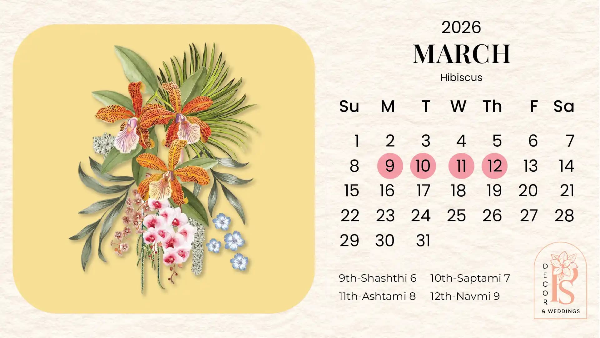 Shubh Vivah Muhurat 2026–27: Auspicious Wedding Dates According to Sanatan Jyotish & Panchang - March 2026 – Chaitra Krishna Paksha