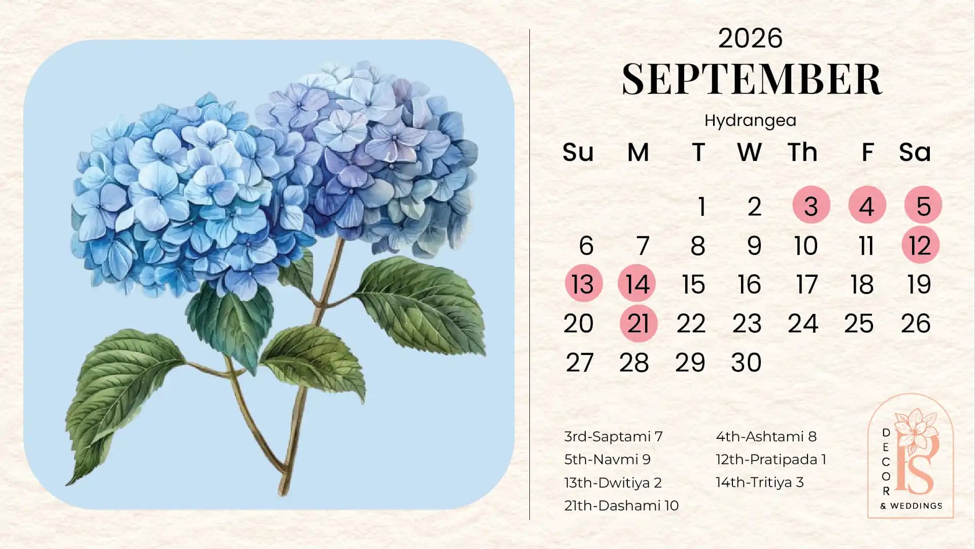 Shubh Vivah Muhurat 2026–27: Auspicious Wedding Dates According to Sanatan Jyotish & Panchang - September 2026 – Bhadrapad