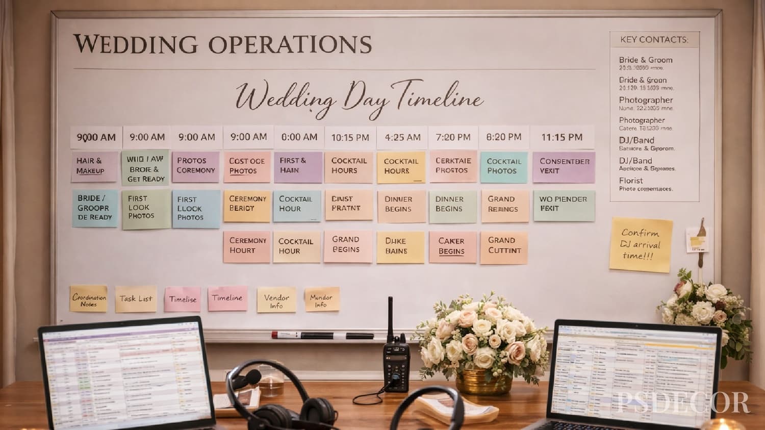 Complete Wedding Planning Checklist Step by Step (2026-27) - 6. Control Room Management: The Wedding Command Centre