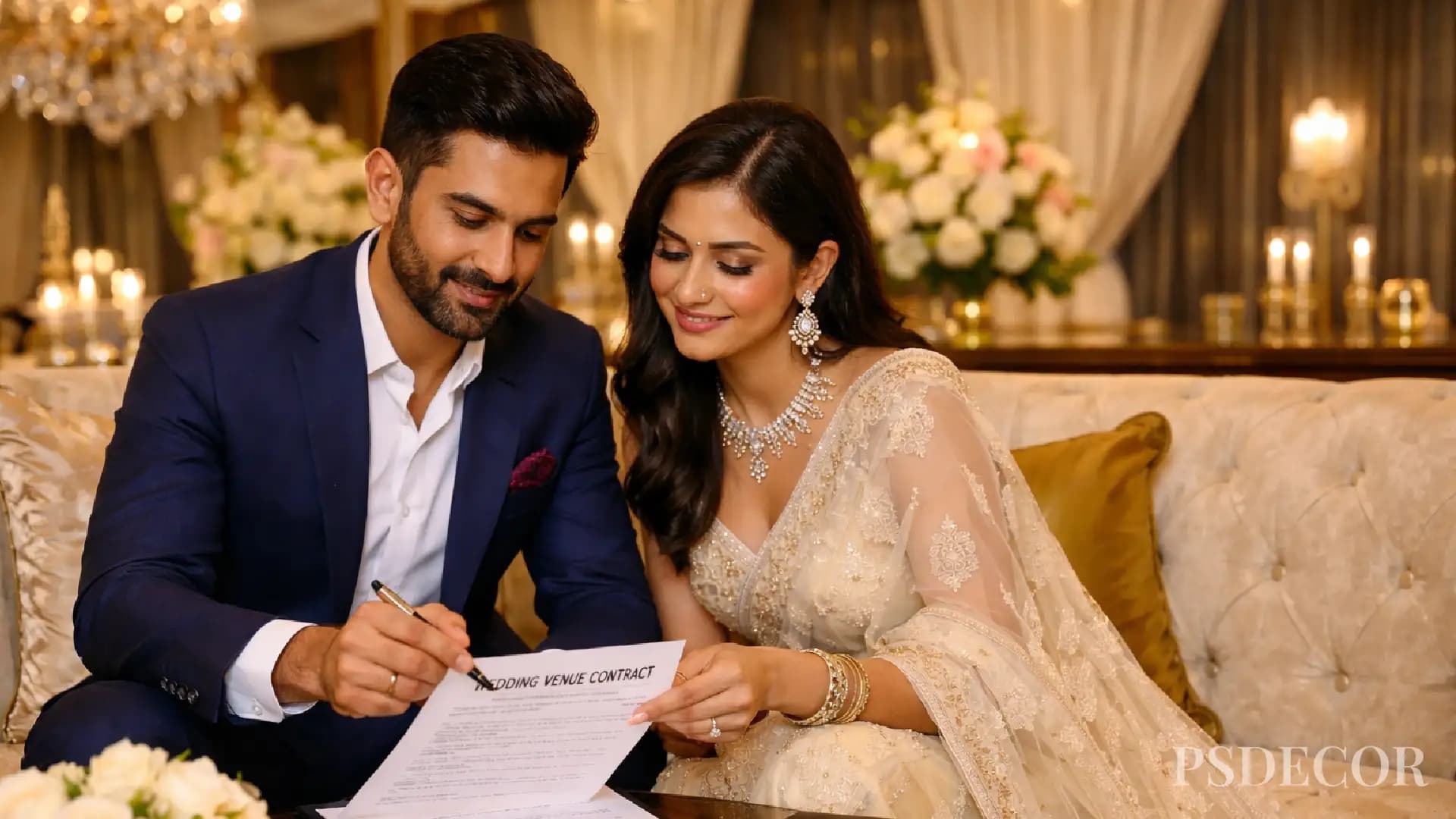 The Ultimate Wedding Venue Contract Checklist Every Indian Couple Needs - Wedding decoration by PS Decor in India