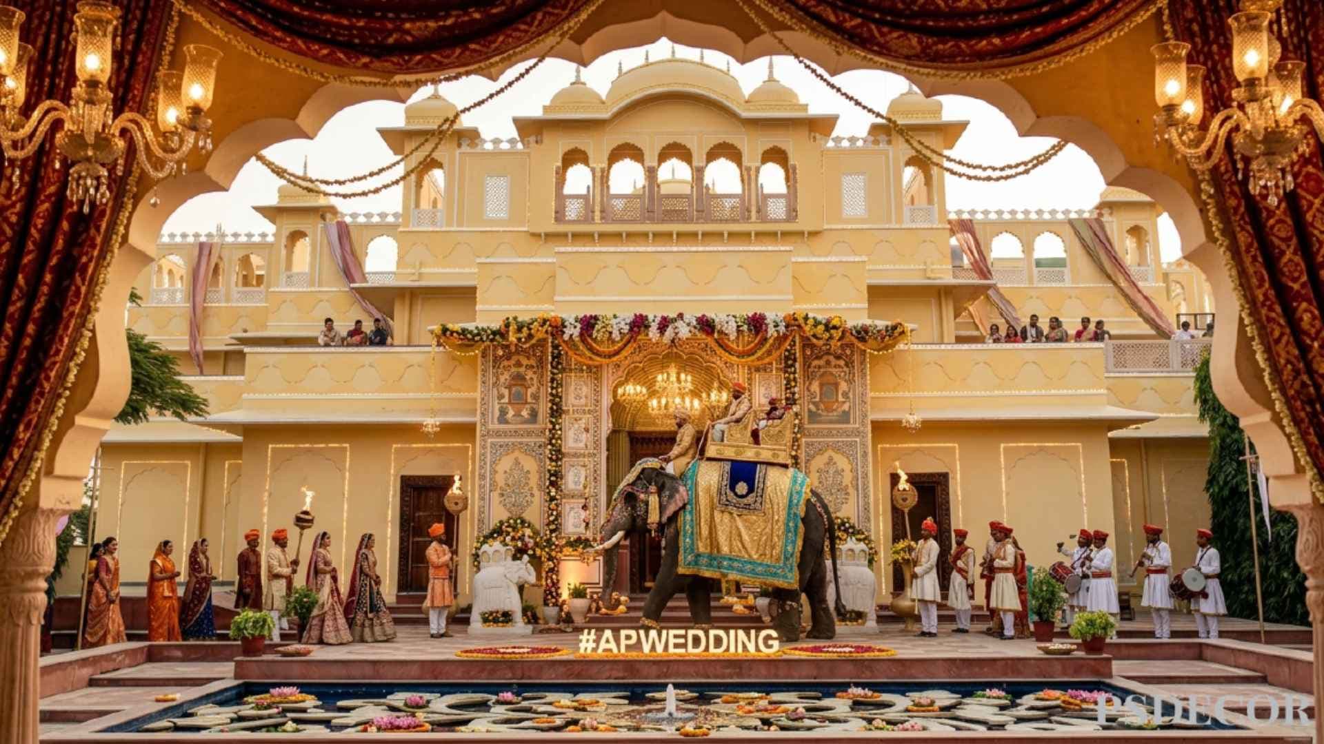 PS Decor Reveals: Most Popular Indian Wedding Themes for NRI Clients - Heritage Haveli Wedding: Rustic Yet Regal