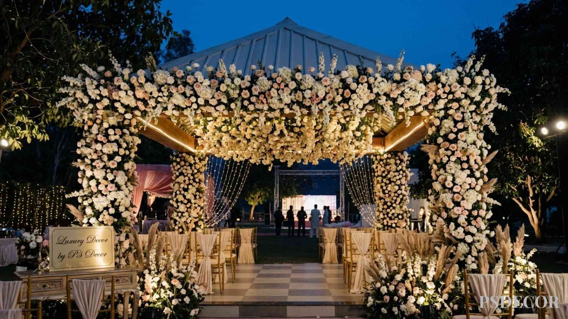 PS Decor Reveals: Most Popular Indian Wedding Themes for NRI Clients - Floral Fantasy Wedding: A Blooming Dream