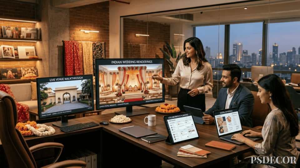 Planning an Indian Wedding from the USA? PS Decor Shares the Smartest Approach - How Technology and Human Connection Work Together at PS Decor