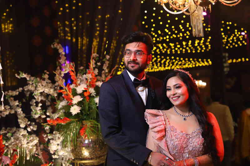 Destination wedding decor with floral arrangements