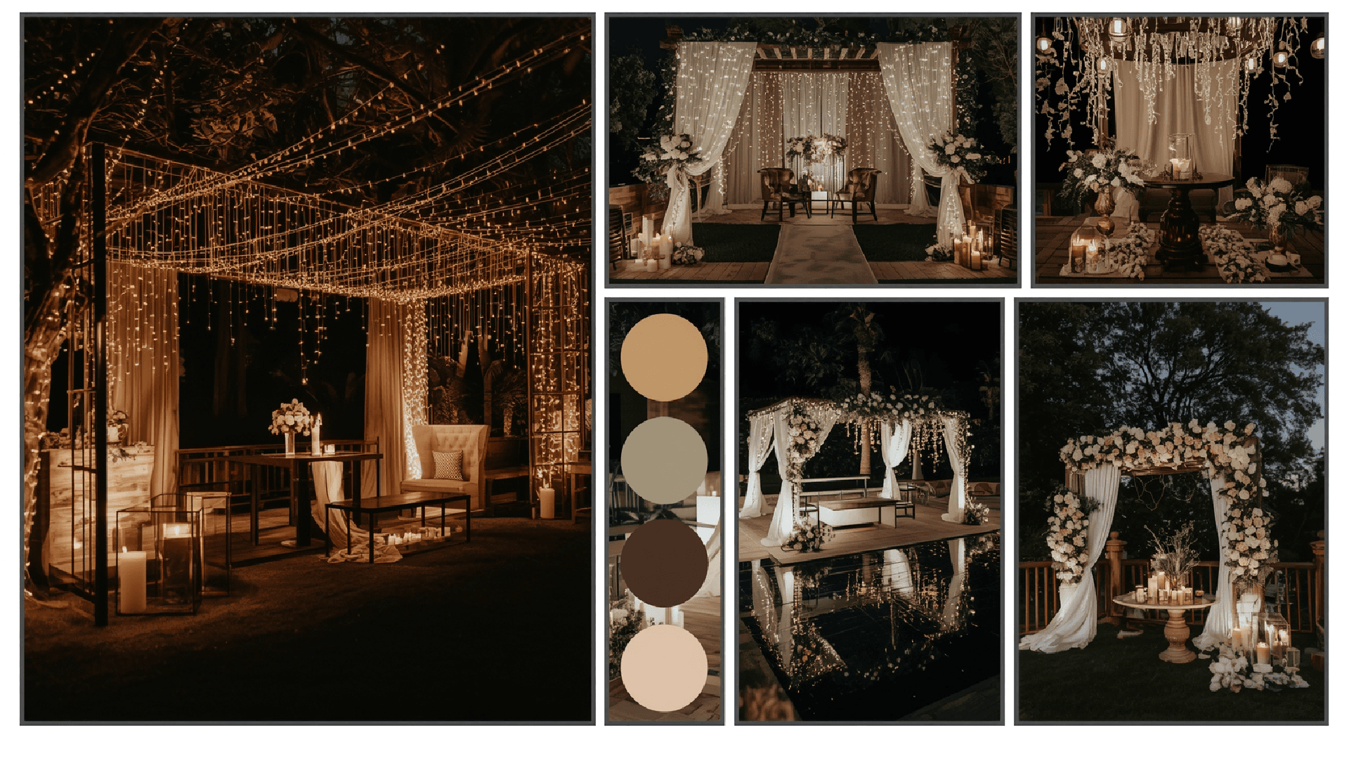 Top 10 Wedding Décor Ideas for Jim Corbett Weddings - Photos, Themes & Cost Guide - 7. Fairy-Light Canopy for Night Weddings