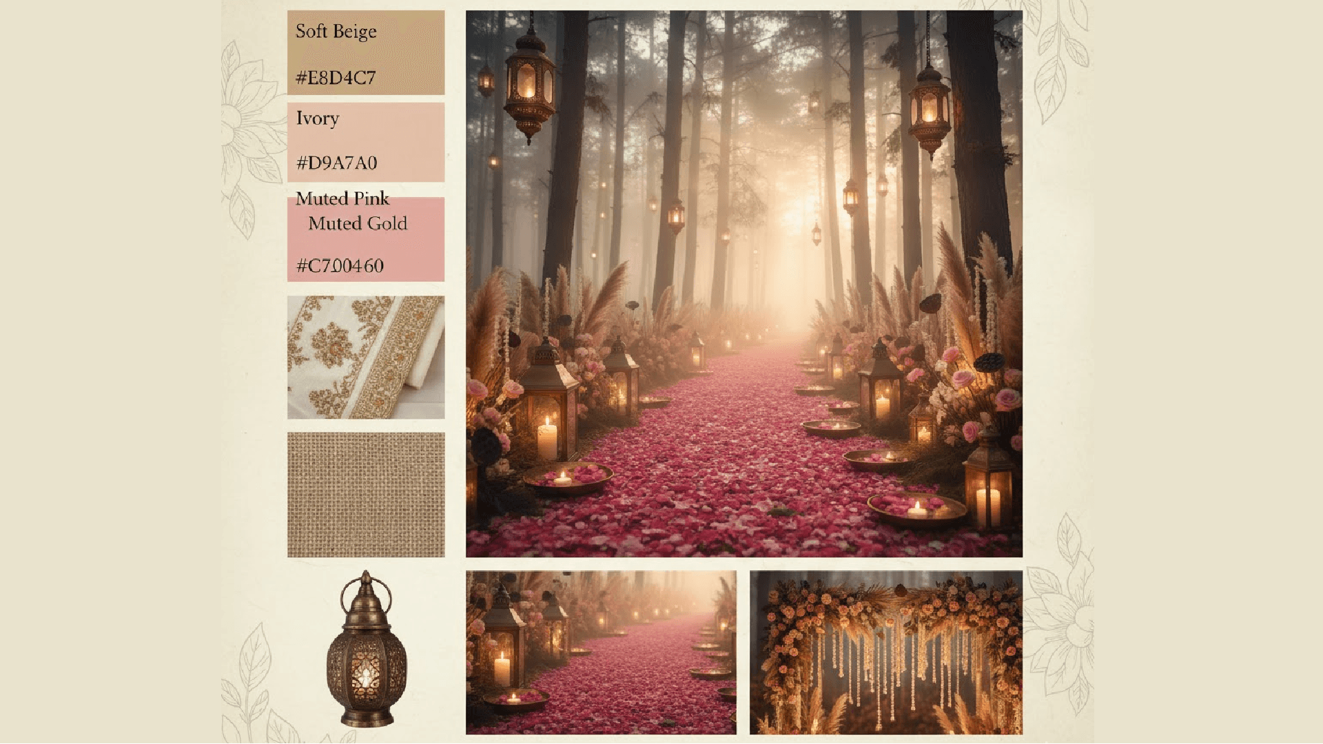 Top 10 Wedding Décor Ideas for Jim Corbett Weddings - Photos, Themes & Cost Guide - 9. Vintage Forest Path Aisle for the Bride's Entry