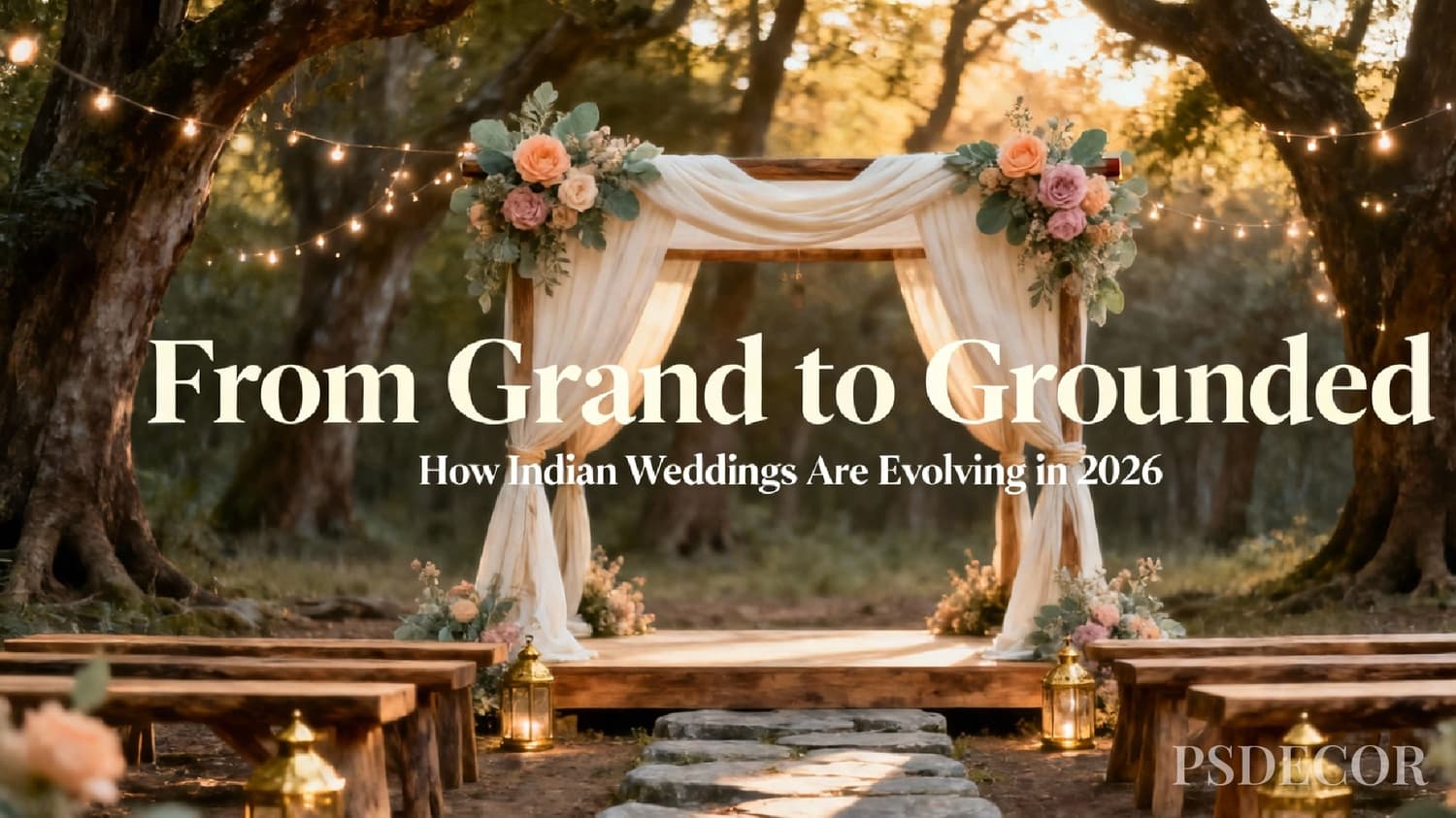 From Grand to Grounded: How Indian Weddings Are Evolving in 2026 - Wedding decoration by PS Decor in India