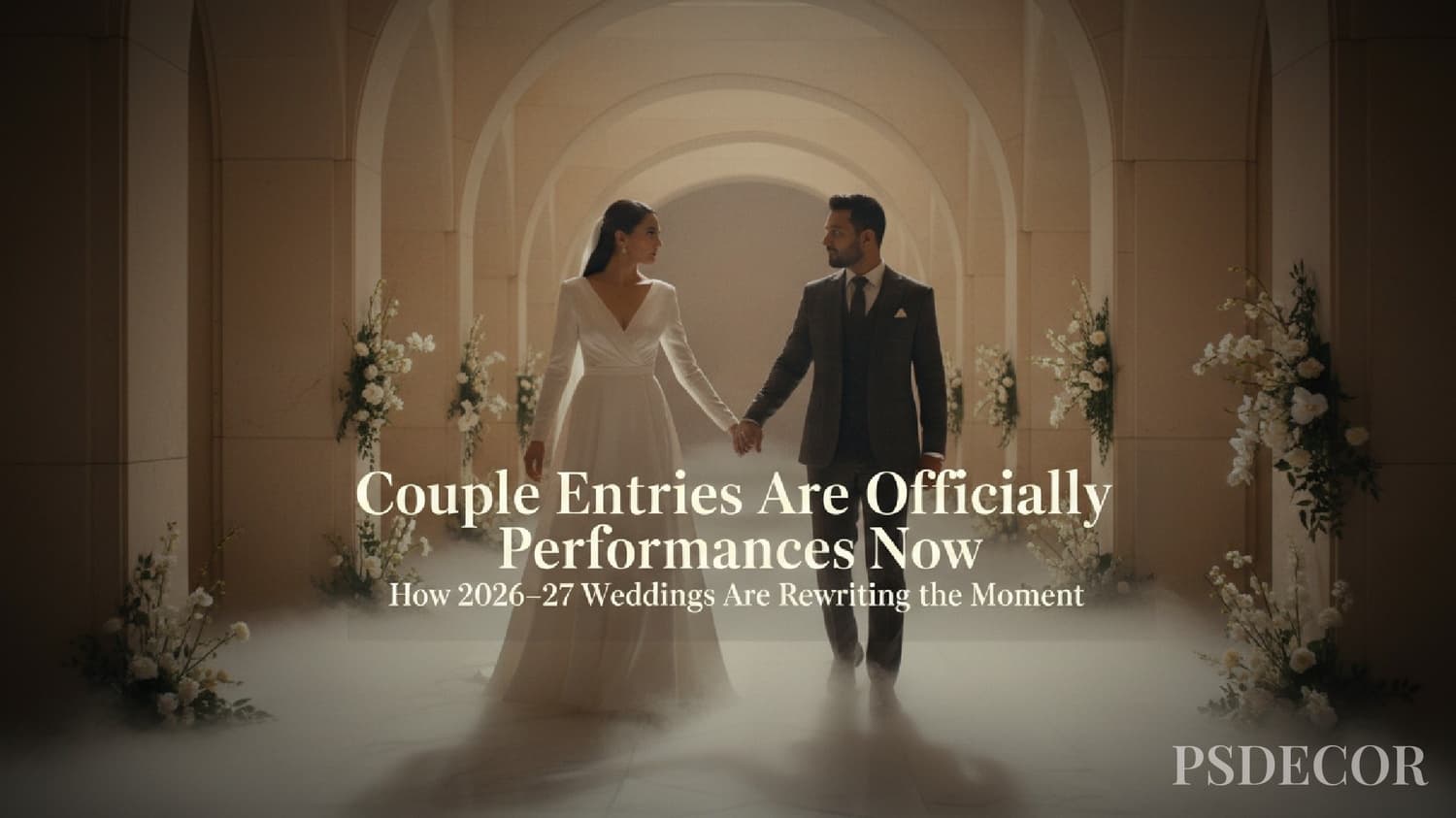 Couple Entries Are Officially Performances Now: Here's How 2026-27 Weddings Are Rewriting the Moment - Wedding decoration by PS Decor in India