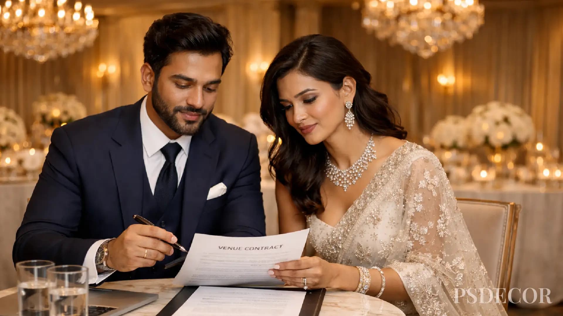 Wedding Venue Contract Checklist for Indian Weddings - Wedding decoration by PS Decor in India