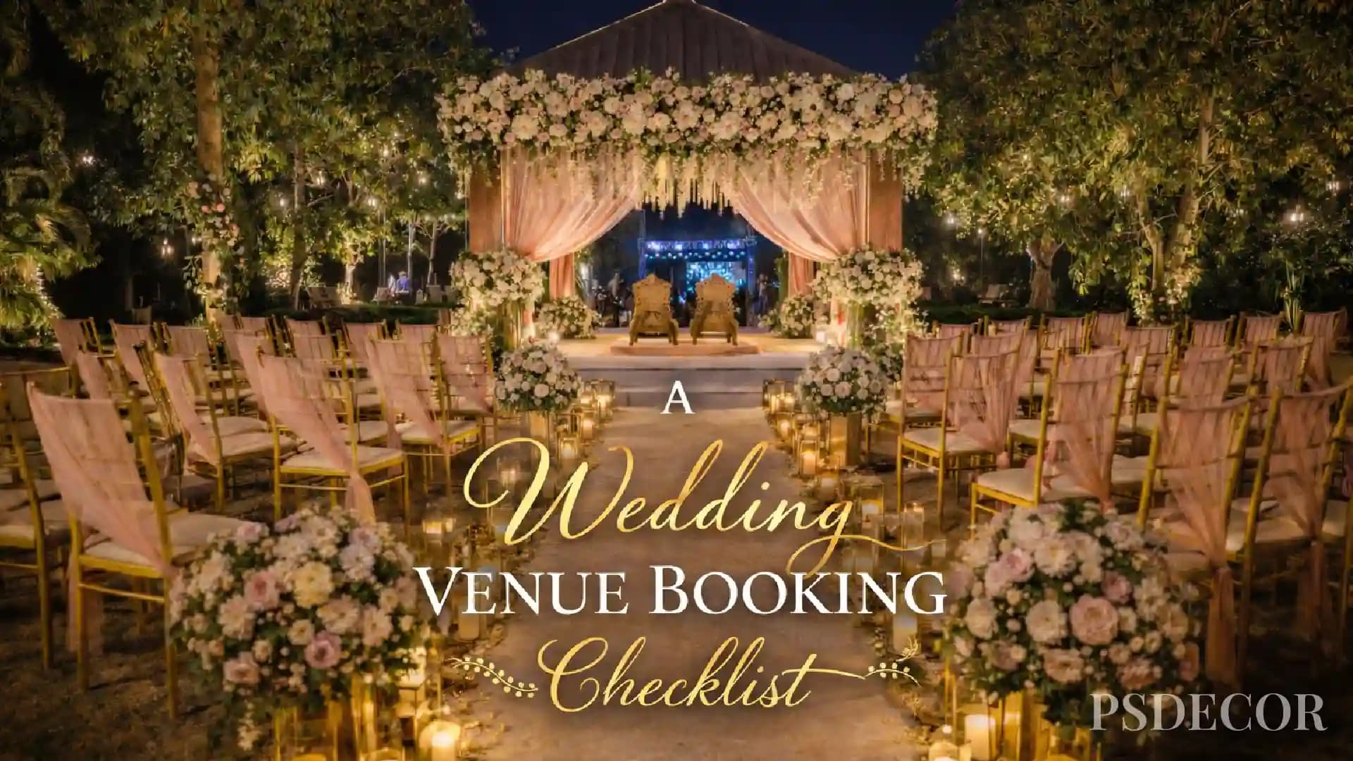 A Wedding Venue Booking Checklist That Could Save You Lakhs - Wedding decoration by PS Decor in India