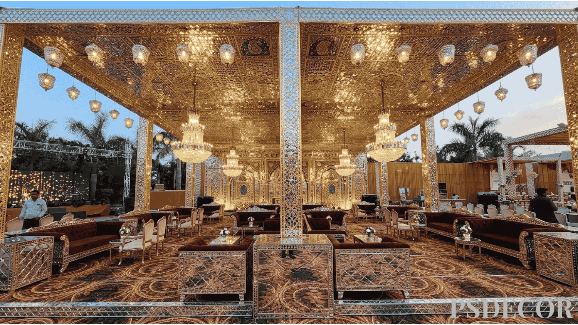 Crafting Mughal-Inspired Wedding Décor for a Truly Regal Celebration - Creating the 'Sheesh Mahal' Experience