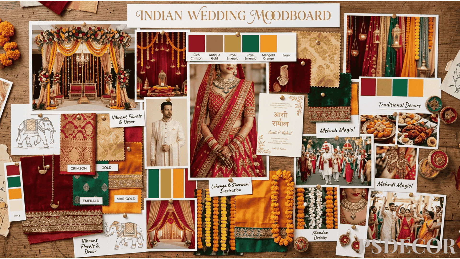 Crafting Mughal-Inspired Wedding Décor for a Truly Regal Celebration - Colour Palettes that Define Royalty