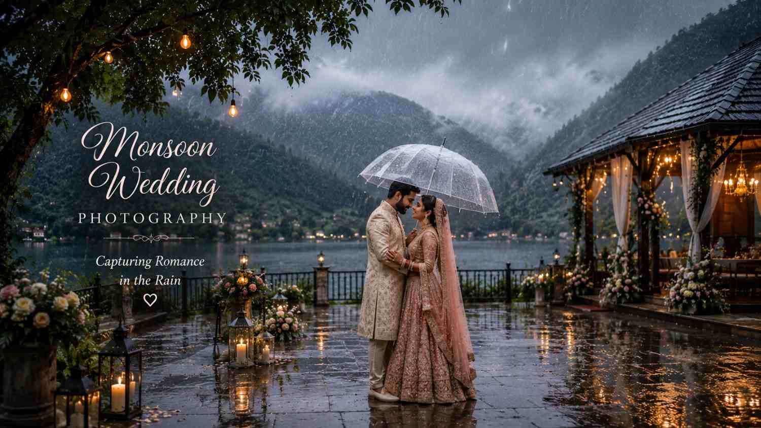 Monsoon Wedding Photography: Capturing Romance in the Rain - Wedding decoration by PS Decor in India