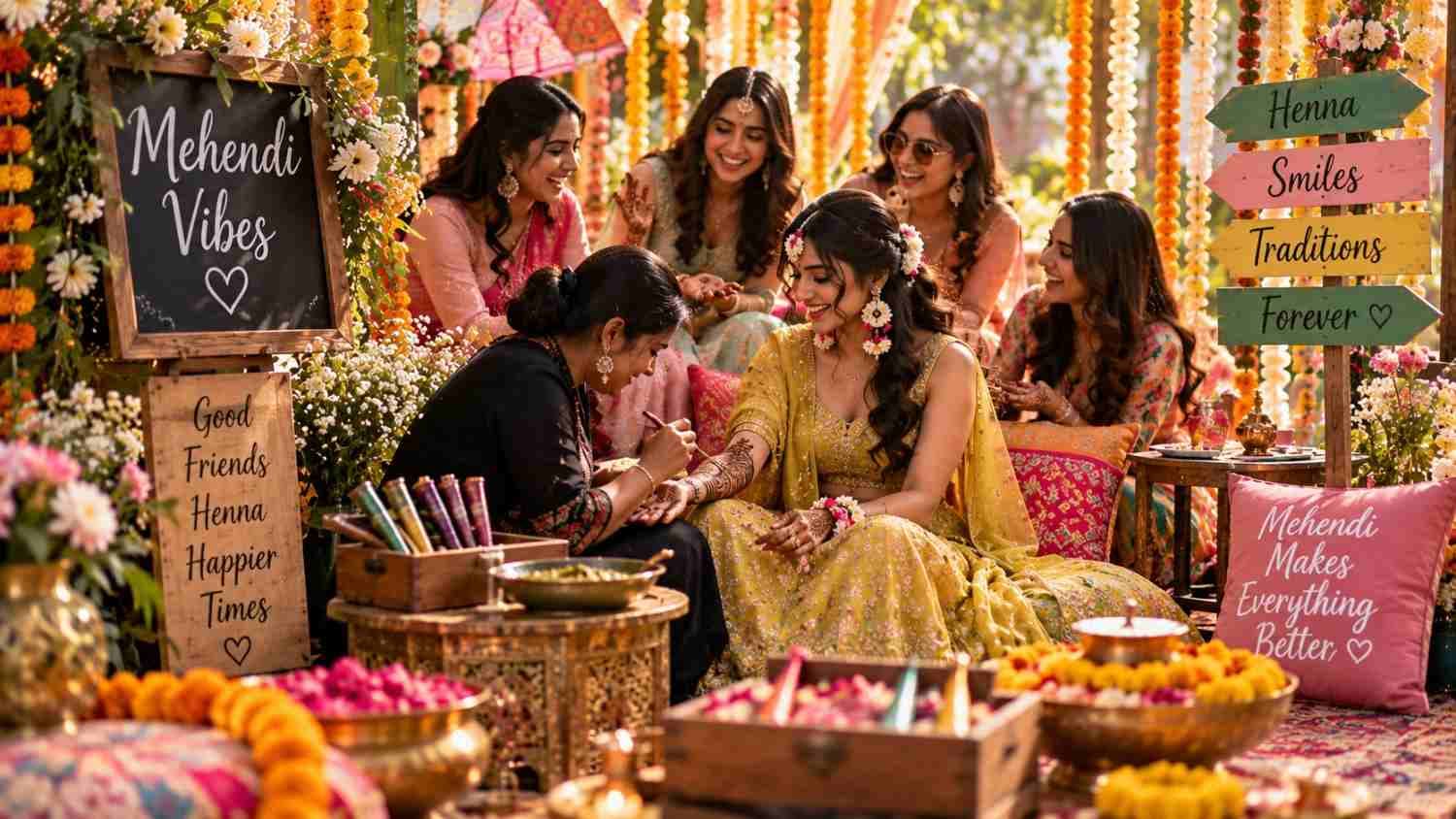 The Significance of Mehendi: Beyond Just Beautiful Designs - Wedding decoration by PS Decor in India